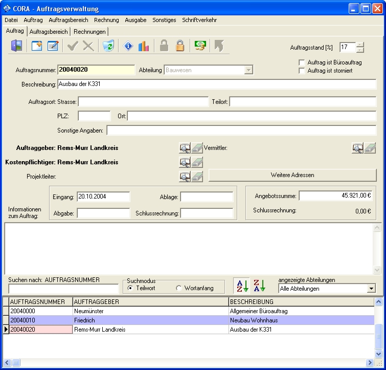 Cora Management Software